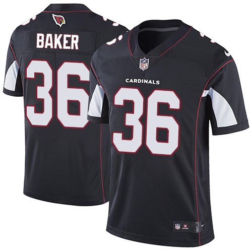 Nike Cardinals #36 Budda Baker Black Alternate Men's Stitched NFL Vapor Untouchable Limited Jersey - Click Image to Close